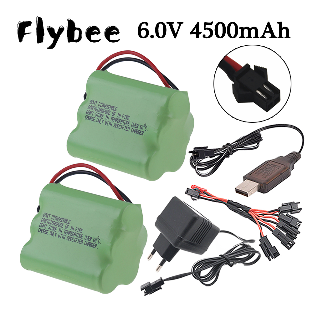 Rc Hobbyking - 6v 4500mAh Ni-MH Batteria SM Spina