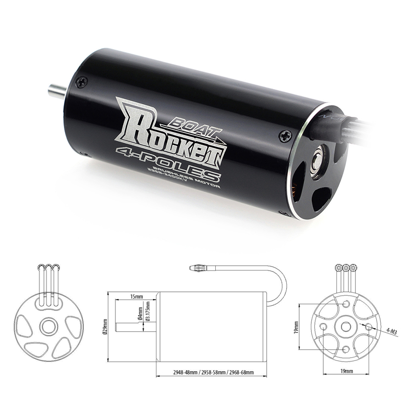 Motore Brushless ROCKET RC 296 - Rc Hobbyking recensione e prezzo